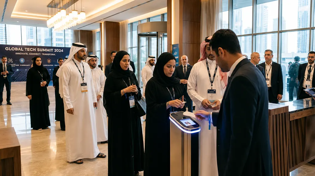 Event access control at a summit in the UAE