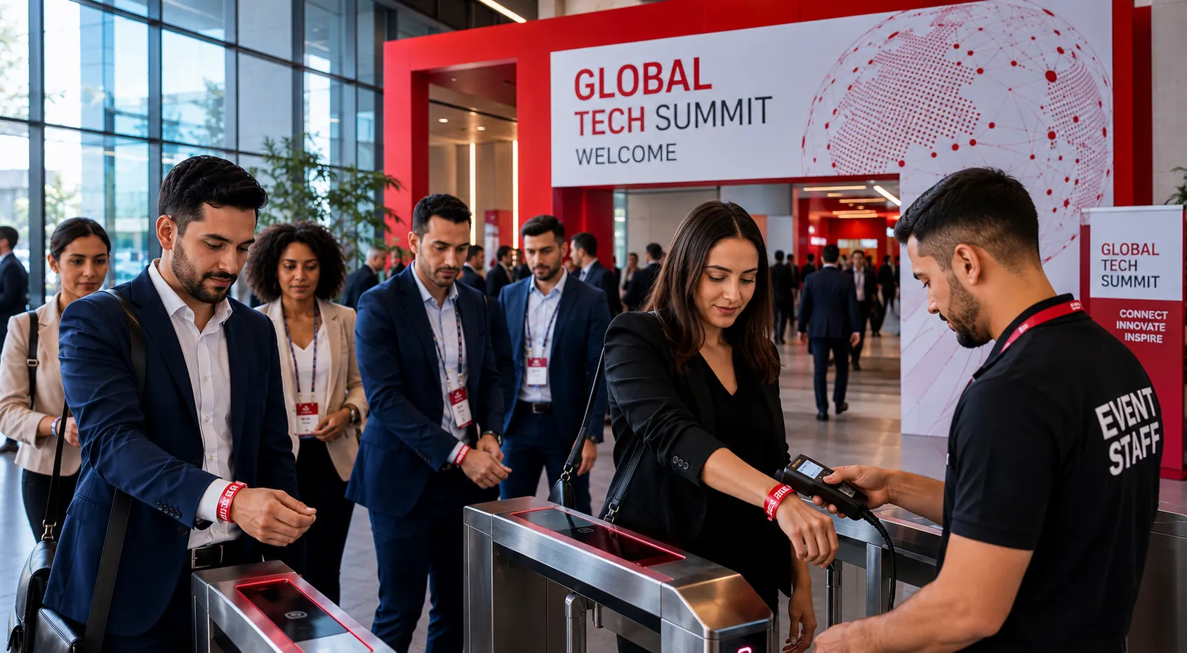 Event access control with wristbands
